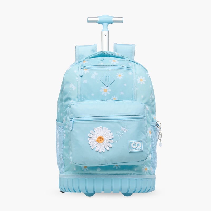 sami_studio Floral Trolley Bag for Girls - Image 1